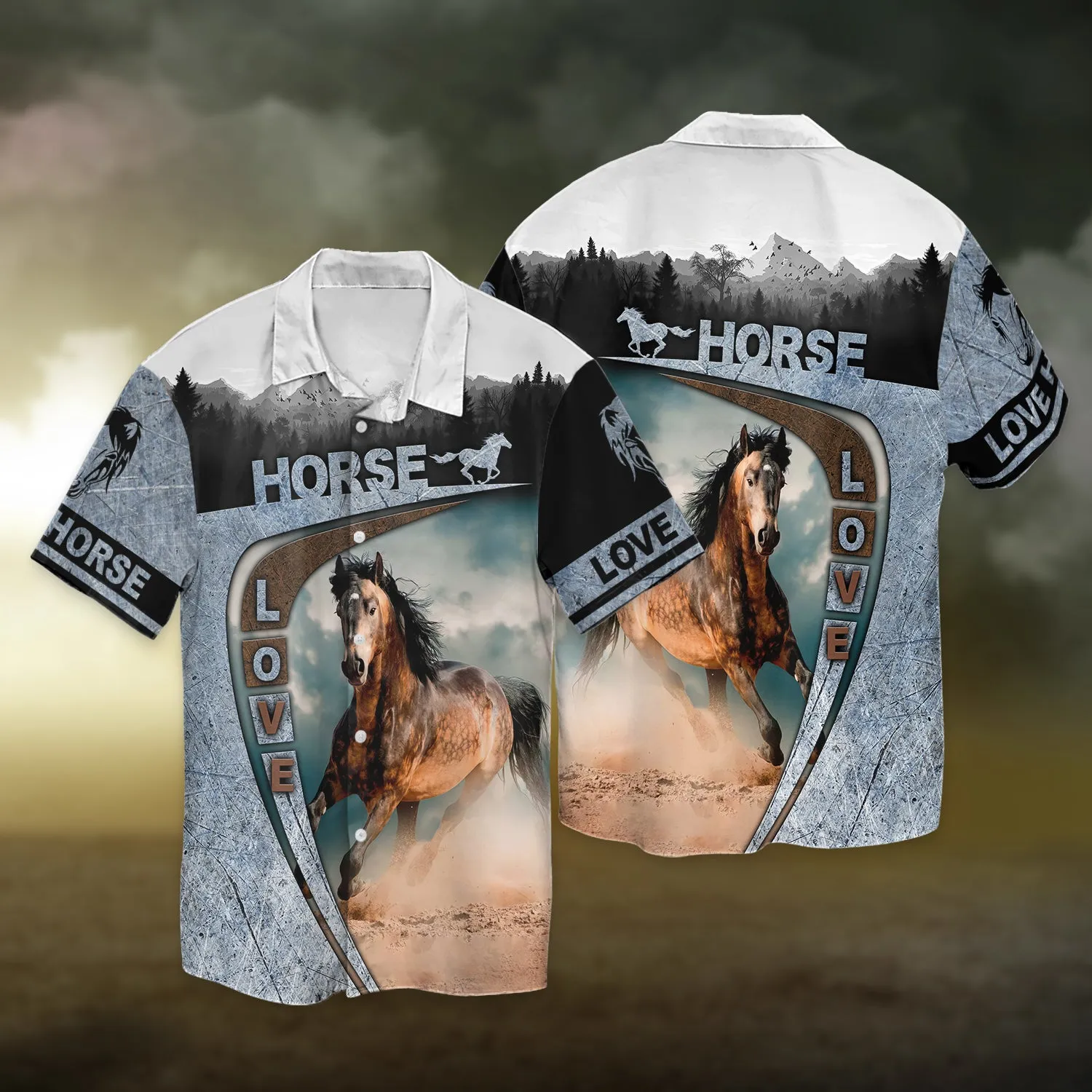 Brown Horse 3D Shirts Design, Love Horse