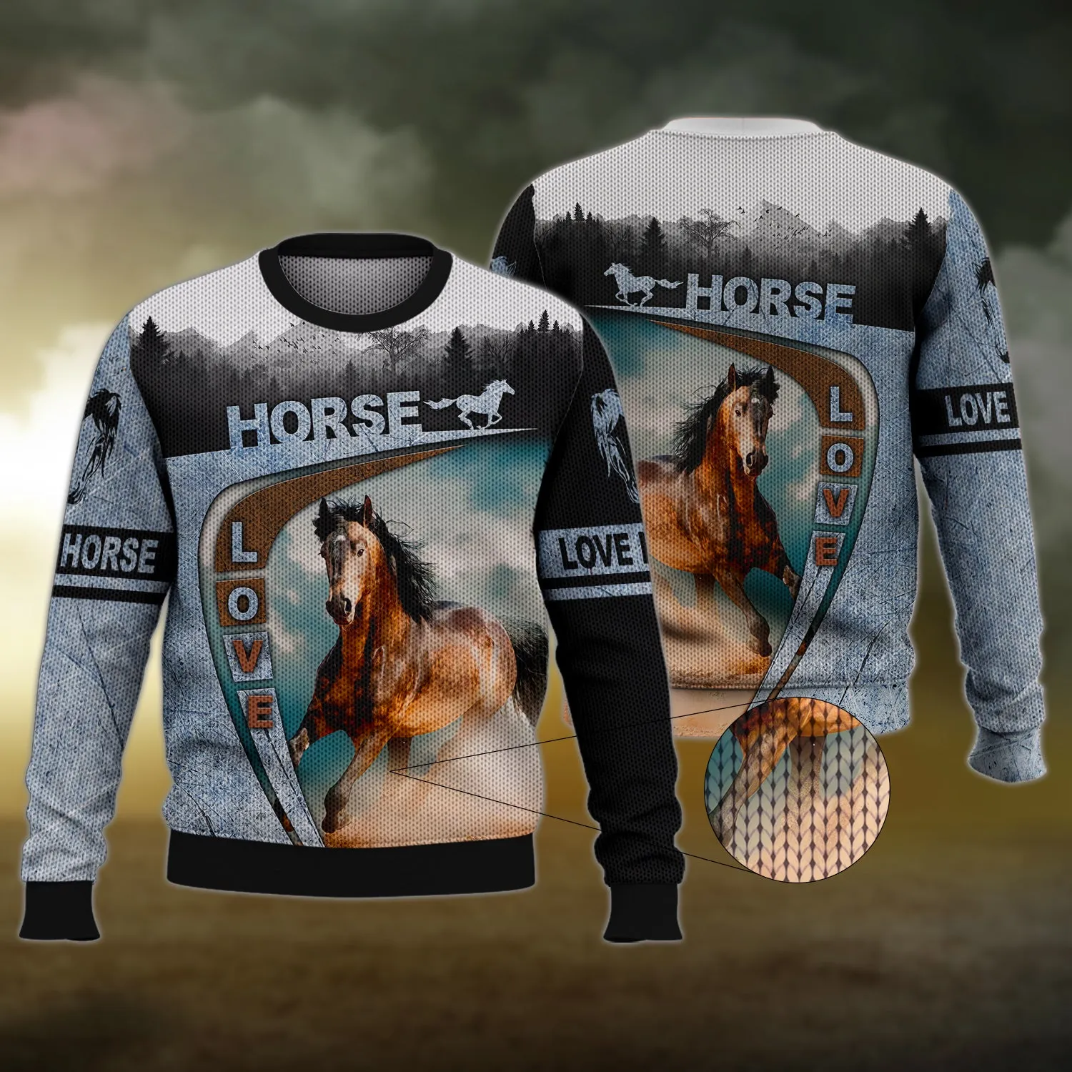 Brown Horse 3D Shirts Design, Love Horse