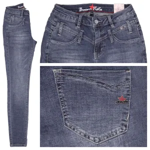 Buena Vista | Florida Stretch Denim Jeans | 6308 midblue