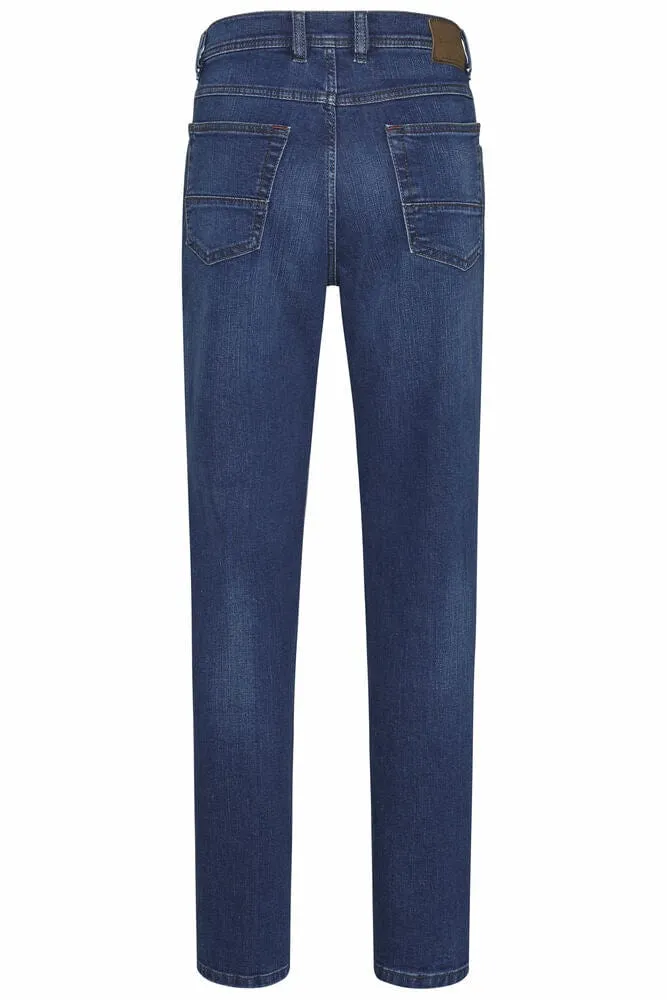 Bugatti Modern Regular Jeans In Paint Blue