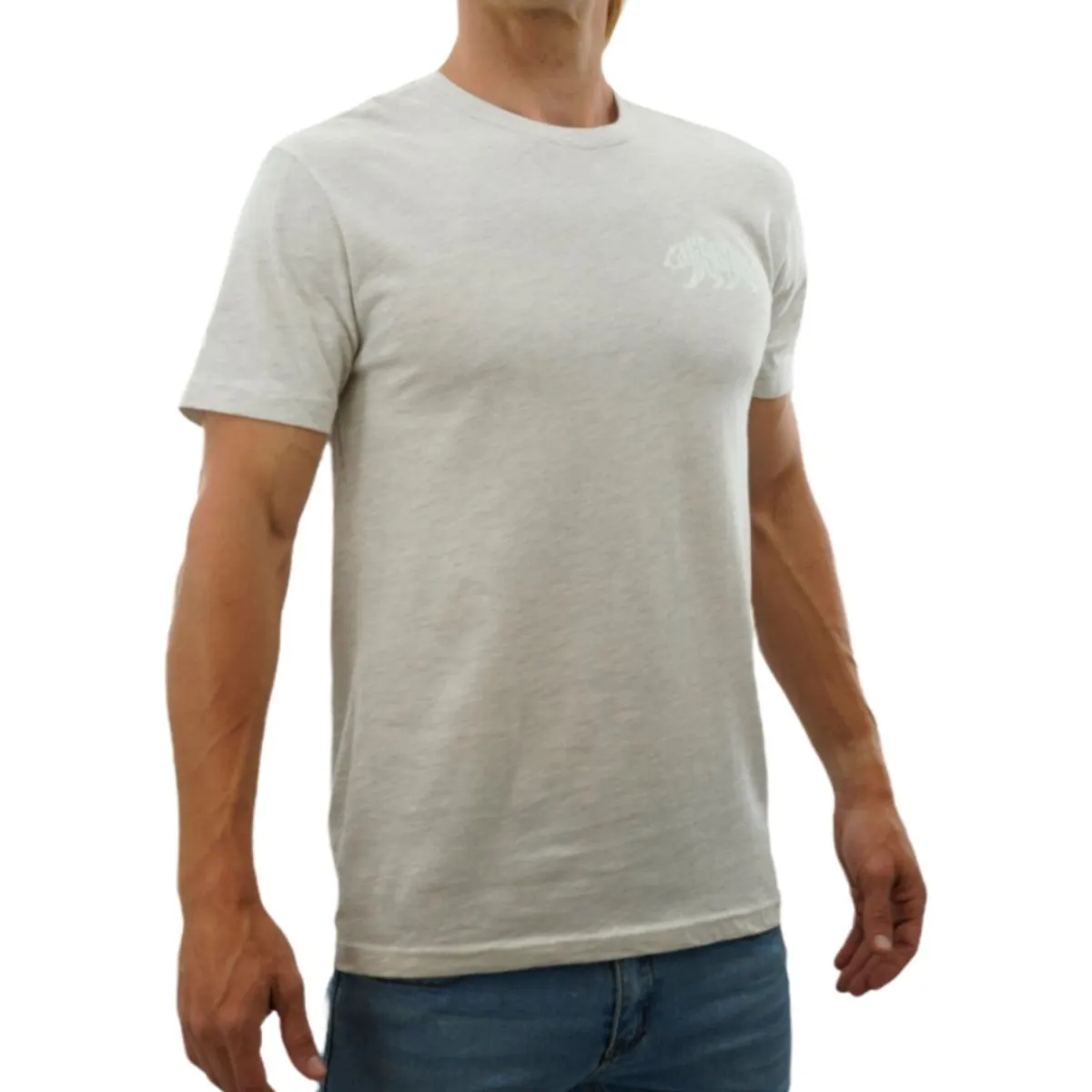 CALI Strong Word Bear T-shirt White Glow in the Dark