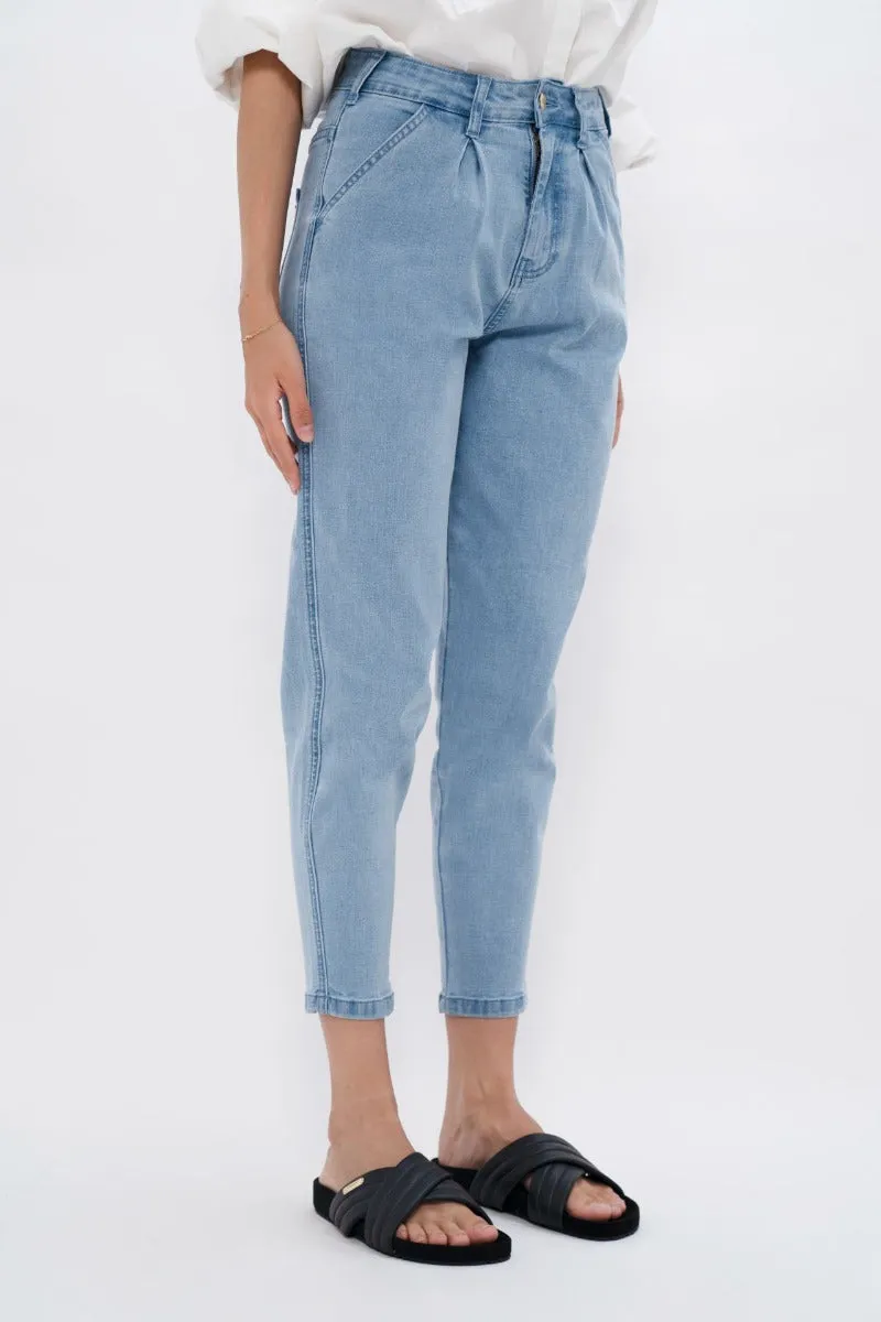 California Upcycled Barrel Jeans | Sky