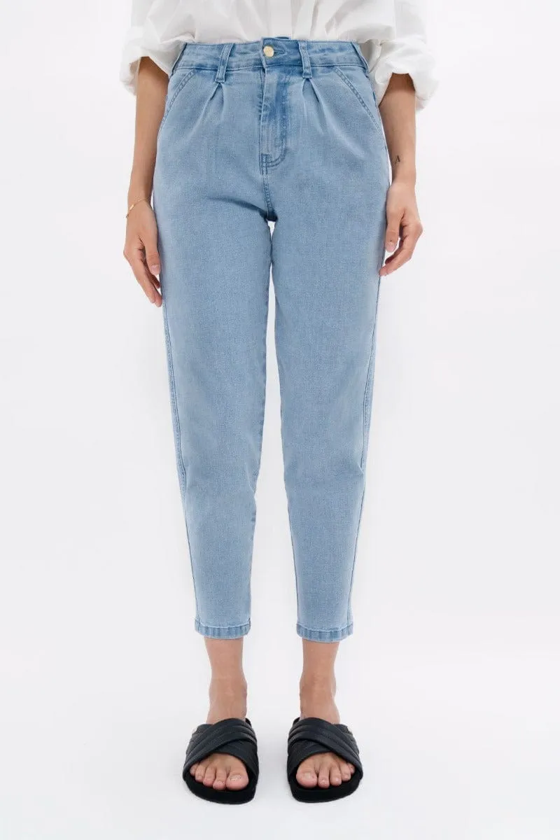 California Upcycled Barrel Jeans | Sky