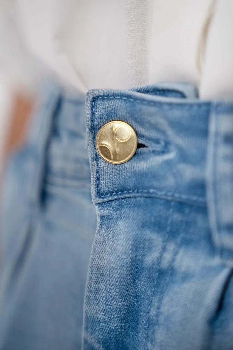 California Upcycled Barrel Jeans | Sky