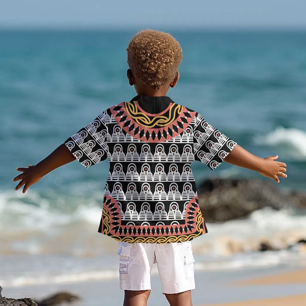 Cameroon Kid Hawaiian Shirt Toghu Traditional Pattern LT15