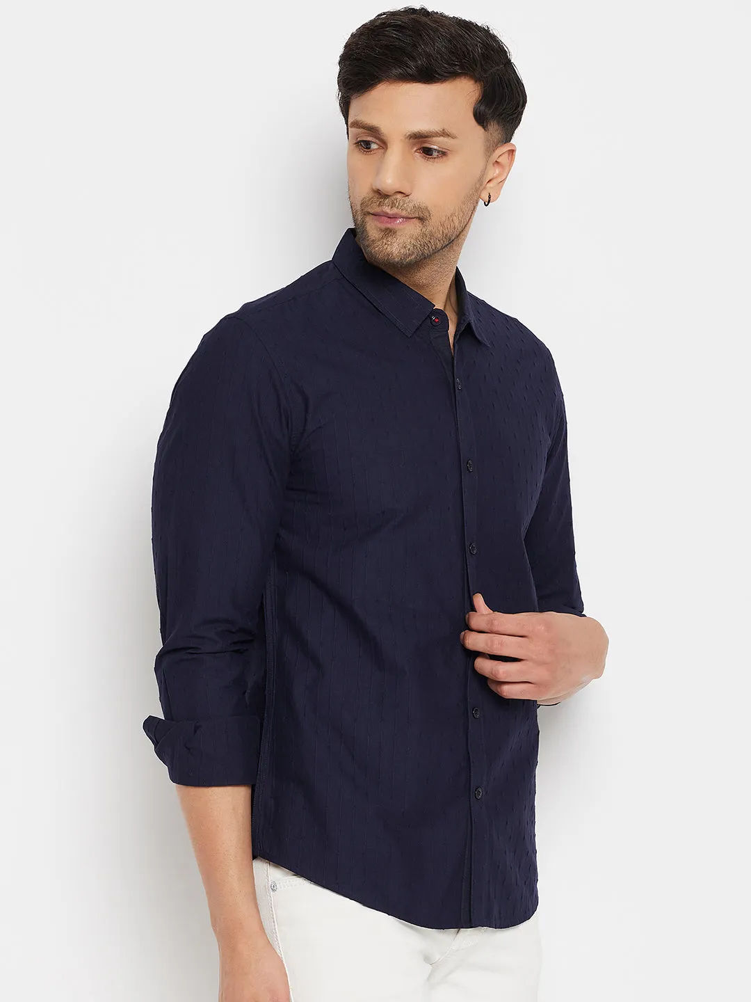 Camla Navy Shirts For Men