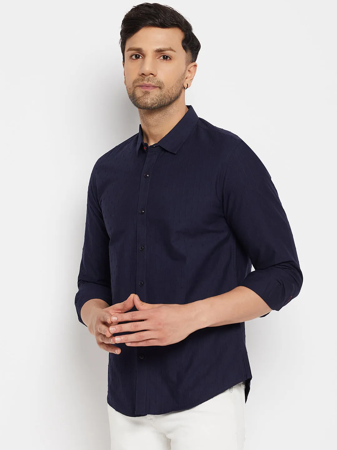 Camla Navy Shirts For Men