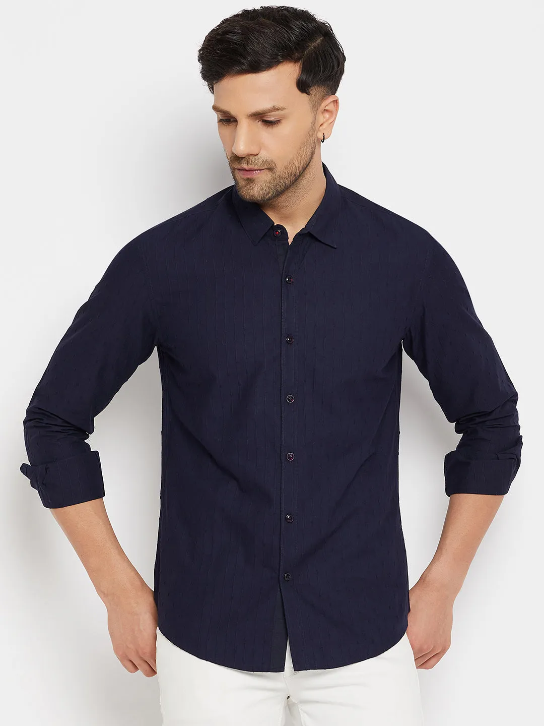 Camla Navy Shirts For Men