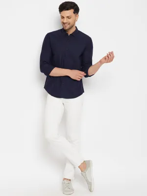 Camla Navy Shirts For Men