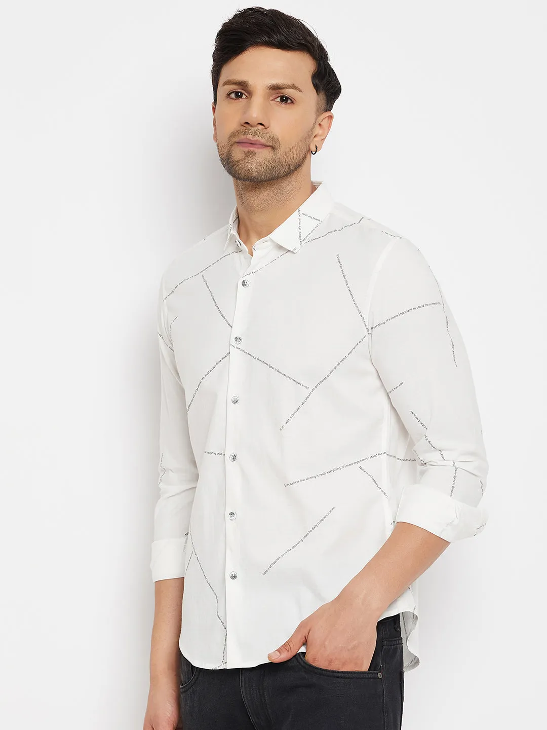 Camla Offwhite Shirts For Men