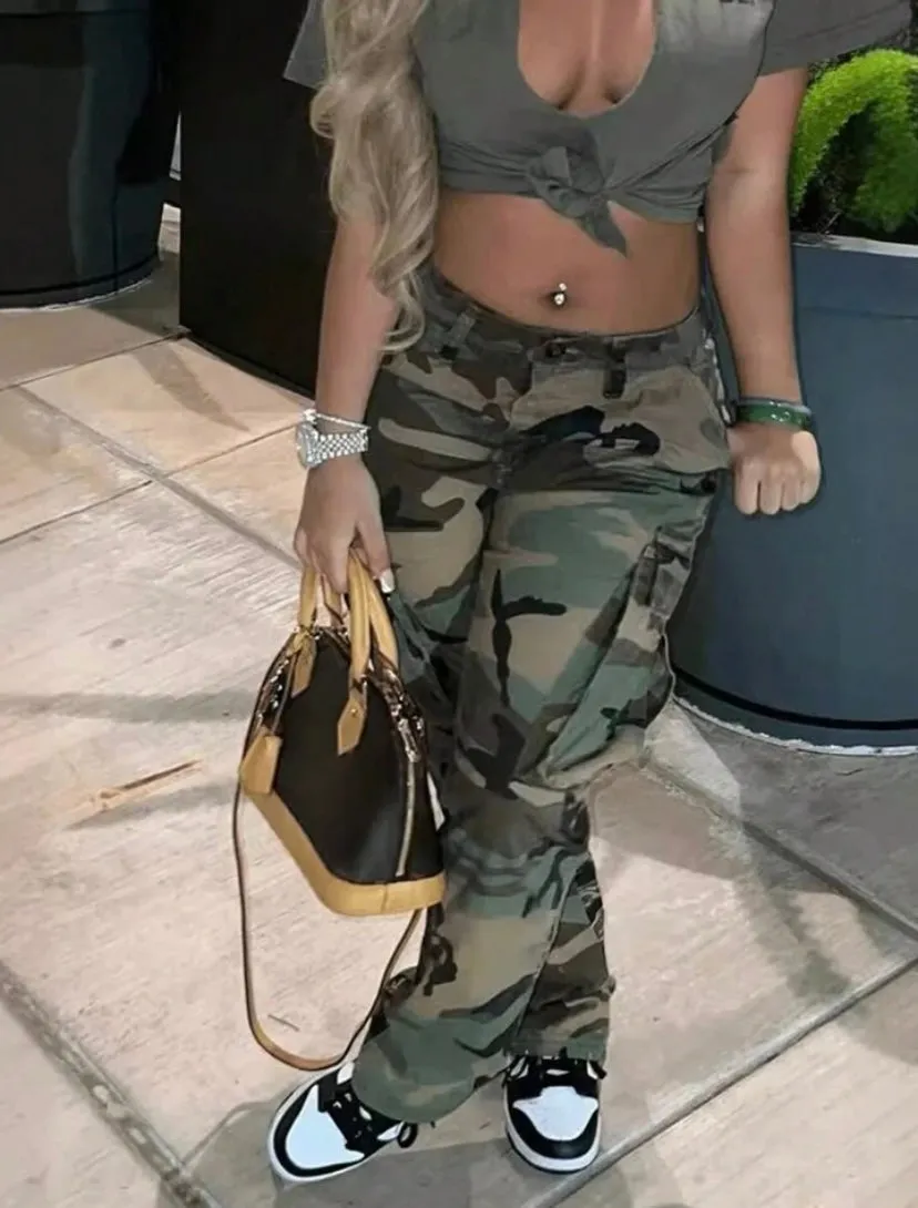 Camo Pants Women's Bottoms - Comfortable Fit for Everyday Wear - Womenswear