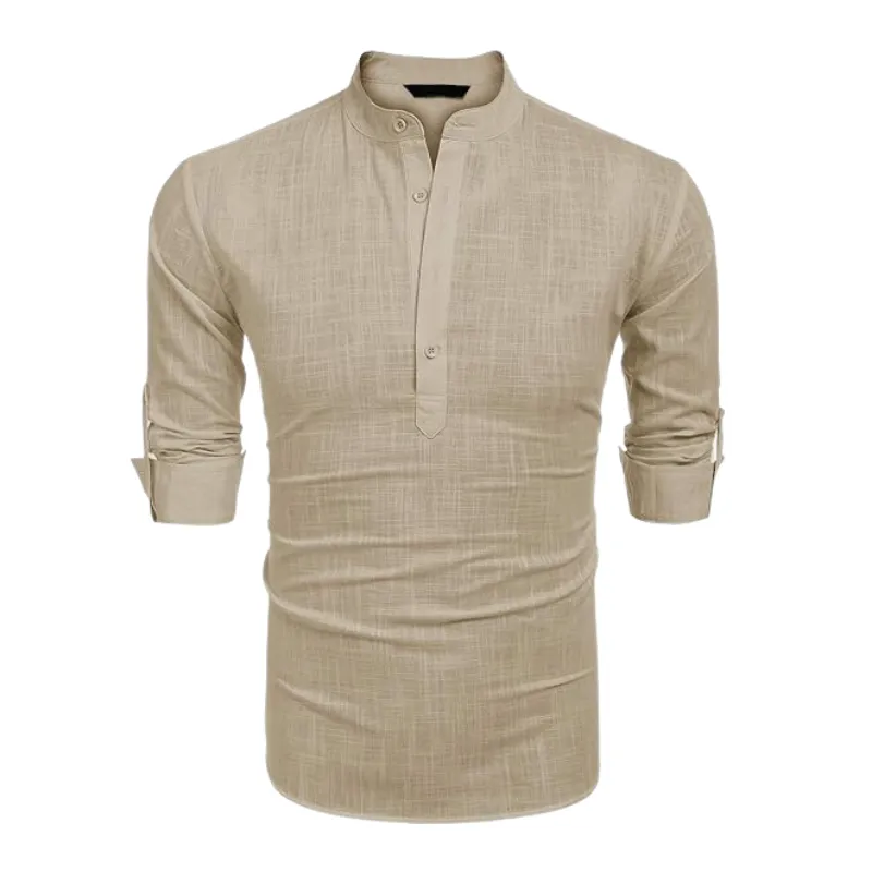 Cannes-Linen Long Sleeve T-Shirt