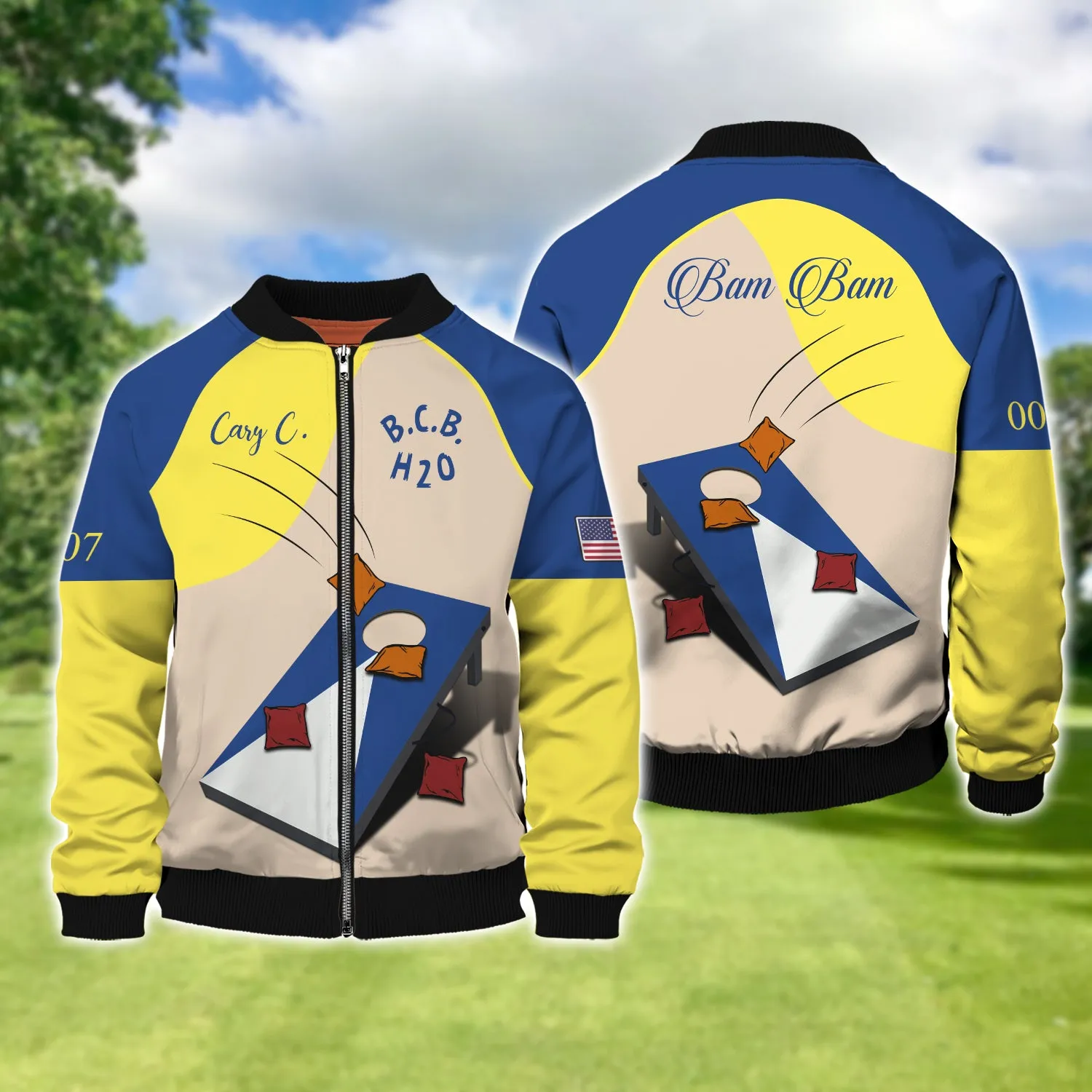 Cary C. Cornhole 3D Shirt - QB95