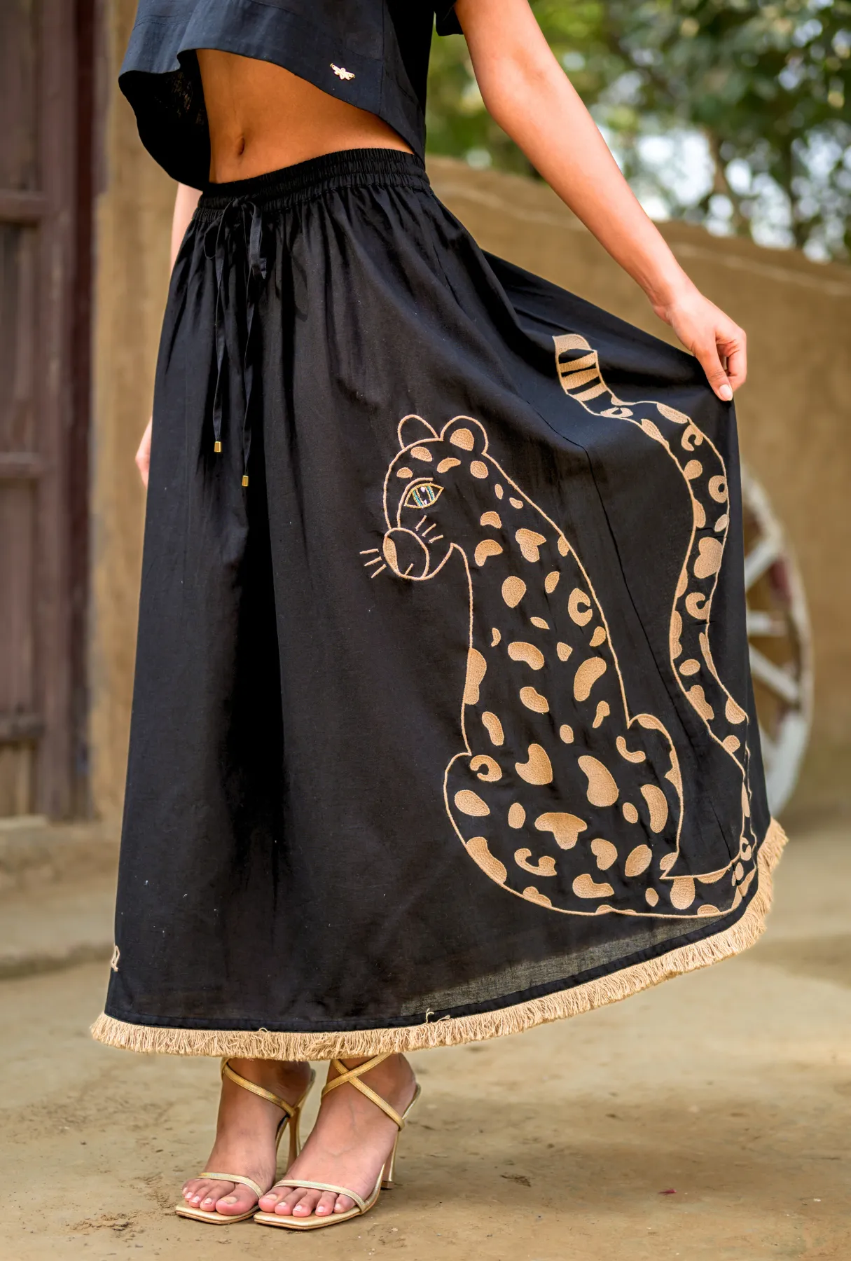 Catch My Drift Skirt – Wild Side - Onyx