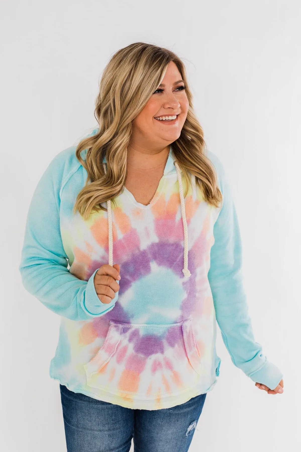 Catch The Fun Tie Dye Hoodie- Multi
