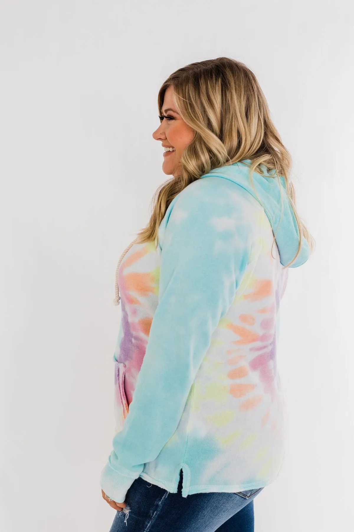 Catch The Fun Tie Dye Hoodie- Multi