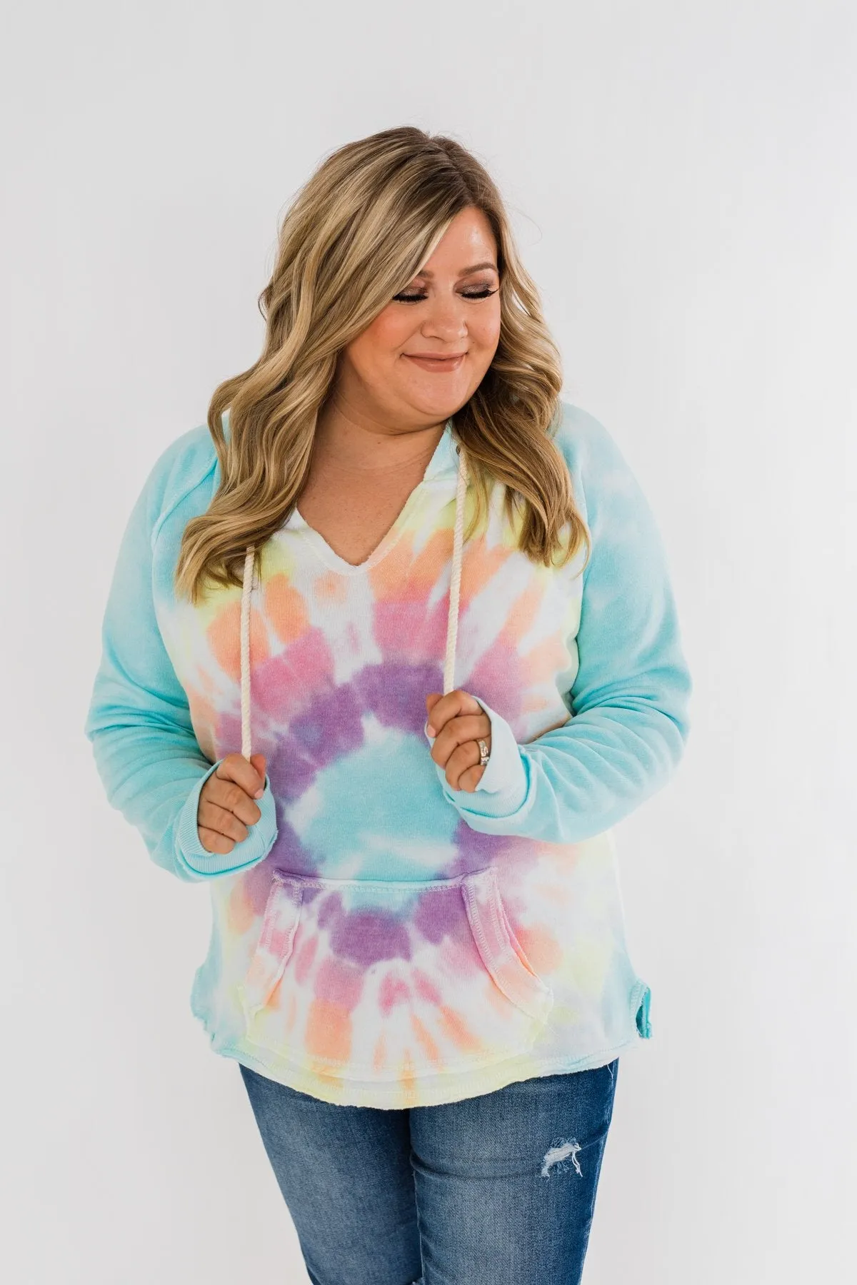 Catch The Fun Tie Dye Hoodie- Multi