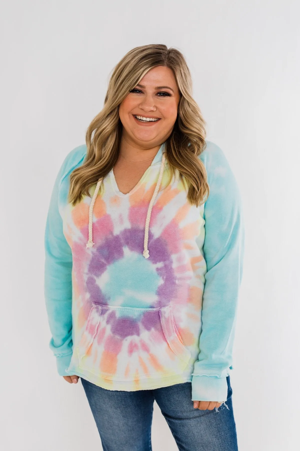 Catch The Fun Tie Dye Hoodie- Multi