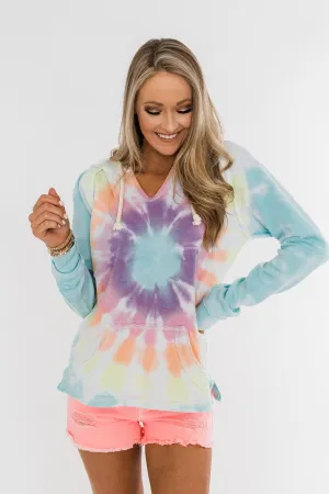 Catch The Fun Tie Dye Hoodie- Multi