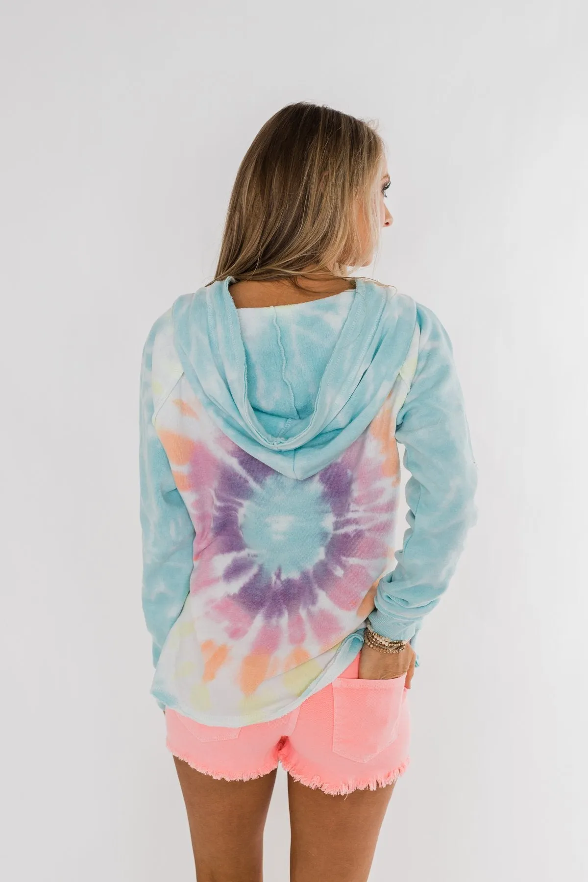 Catch The Fun Tie Dye Hoodie- Multi