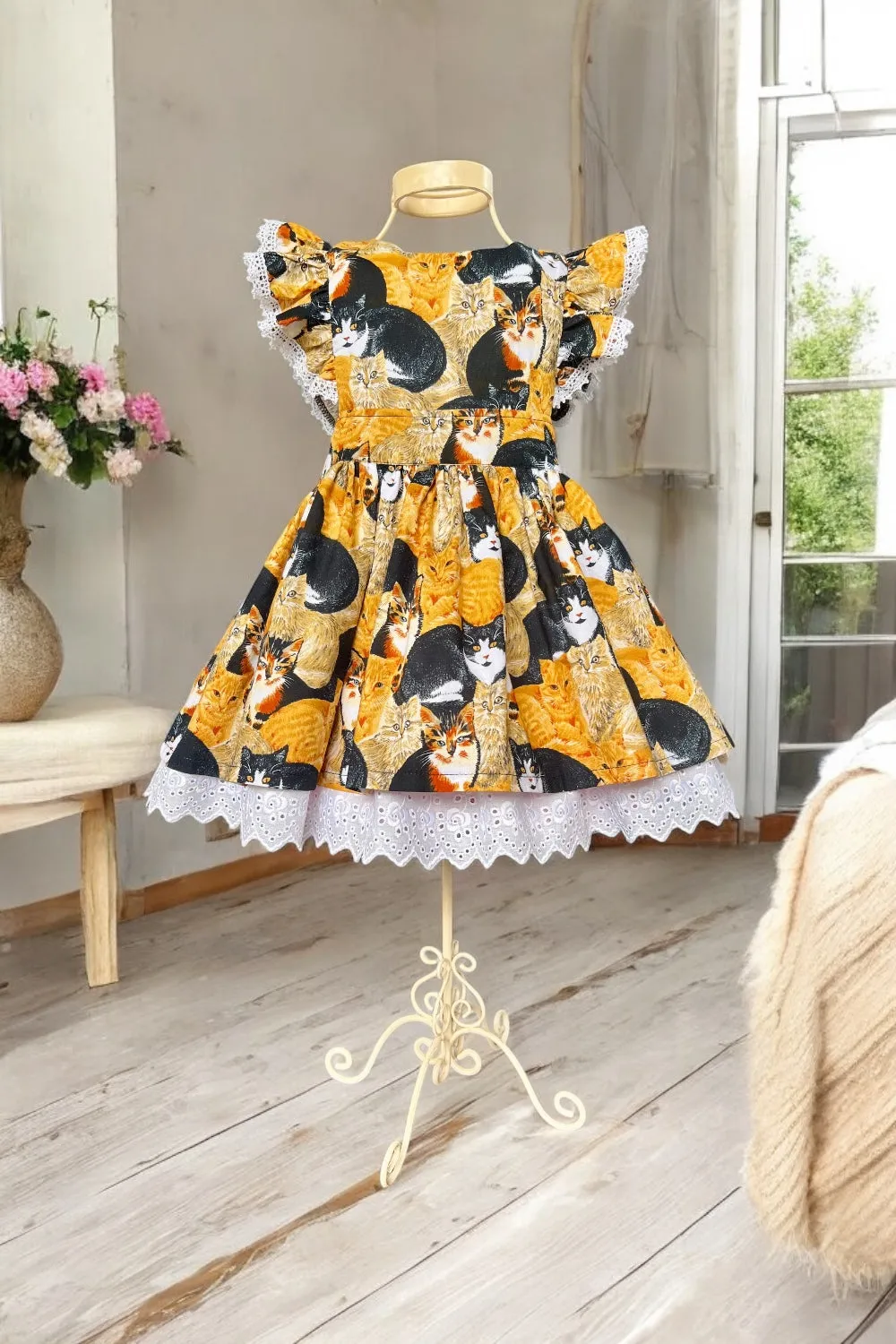 Charlotte Emma Dress | Tuxedo Cats | Sz 3