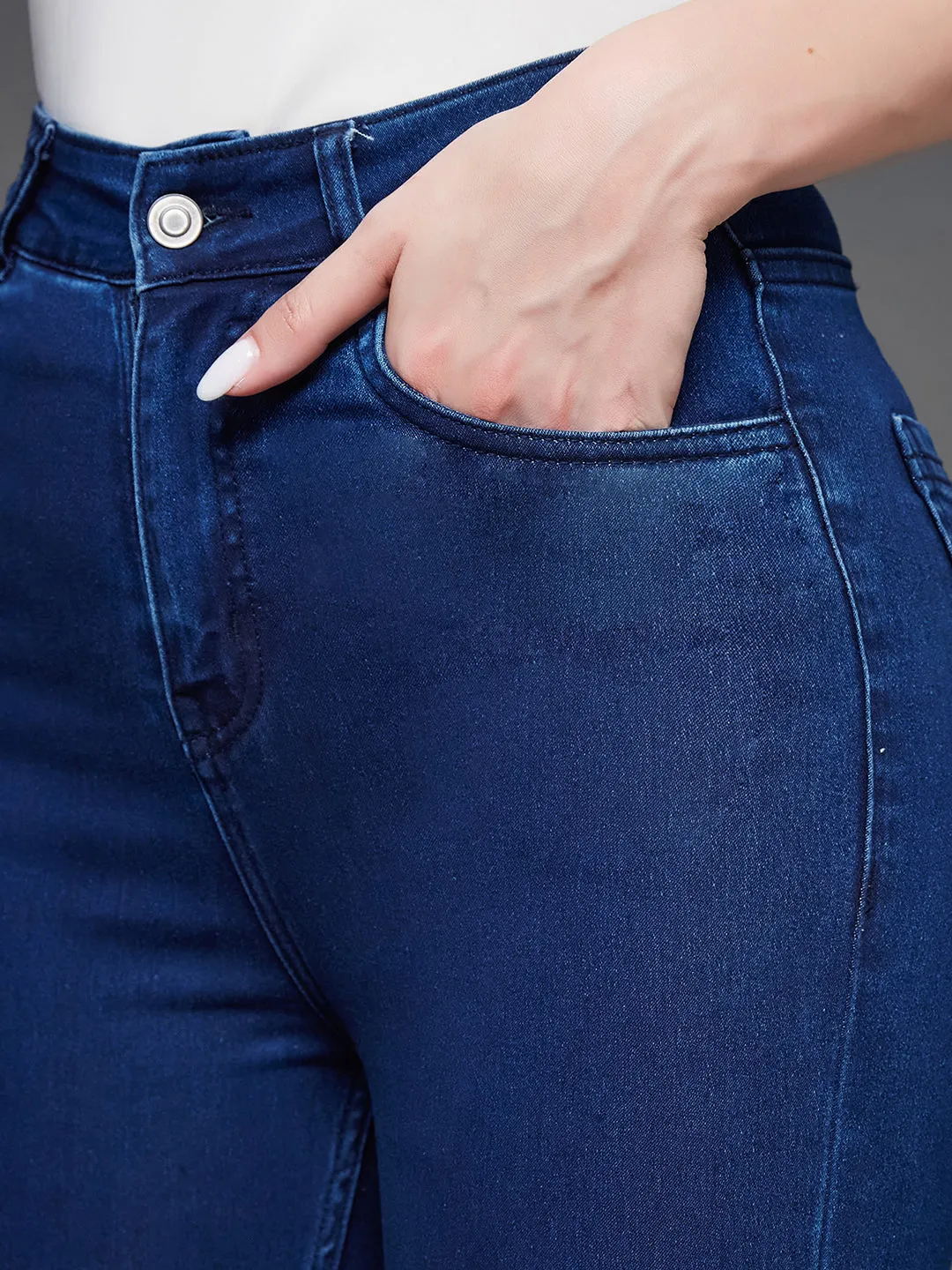 CHASEstretch™ Navy-Blue Skinny High-Rise Denim Jeans