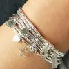 ChloBo Mini Cube Double Feather Bracelet