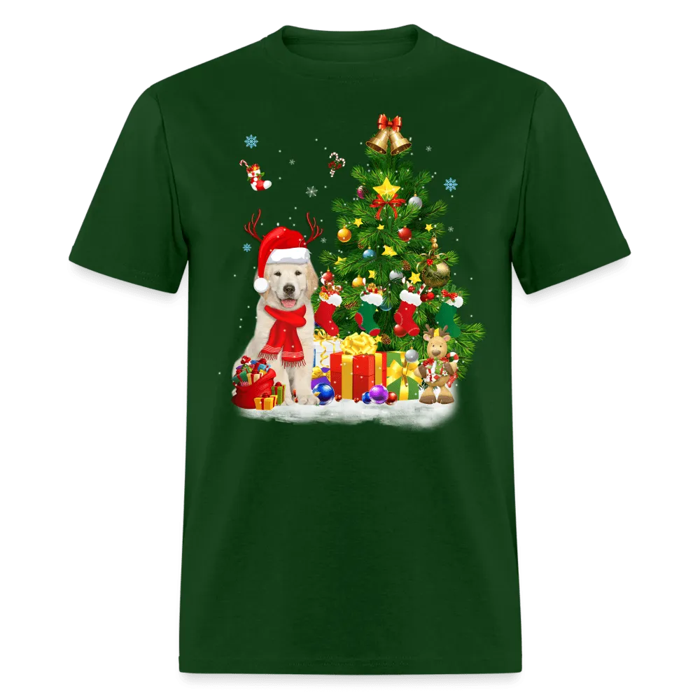 Christmas - Dog Christmas Tree - Family Shirts Men, Woman Christmas T Shirts