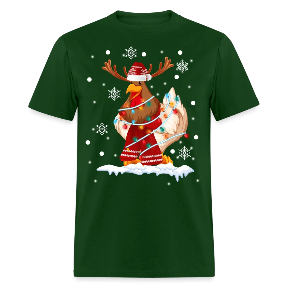 Christmas - Hen Indeer - Family Shirts Men, Woman Christmas T Shirts