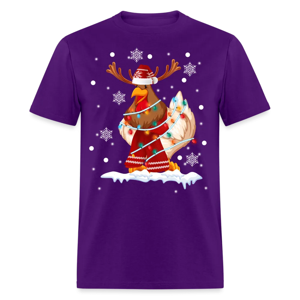 Christmas - Hen Indeer - Family Shirts Men, Woman Christmas T Shirts