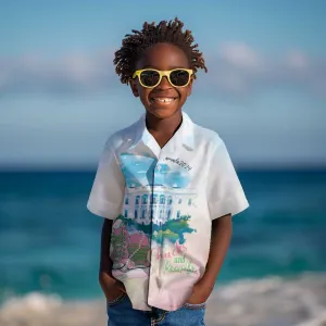 Chucks N Pearls 2024 Kid Hawaiian Shirt Pink Green Rocking The World LT7