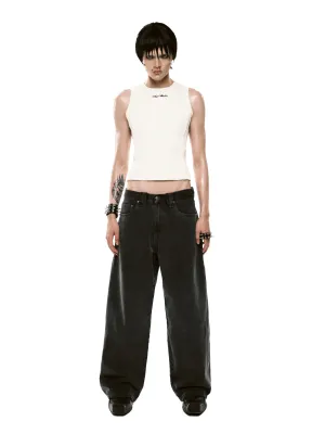Classic Balloon Jeans (Dark Grey)