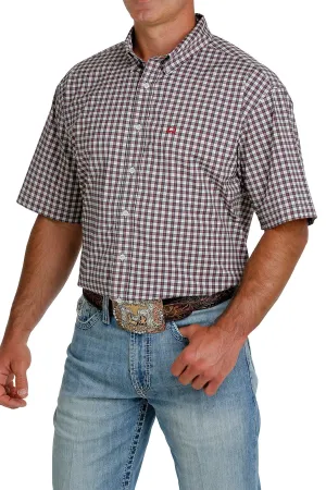 CLMTW1704085-S-Blu/Rd Cinch S/S Shirt ArenaFlex Plaid