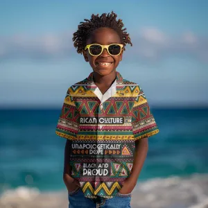 Colorful African Pattern Kid Hawaiian Shirt DT02