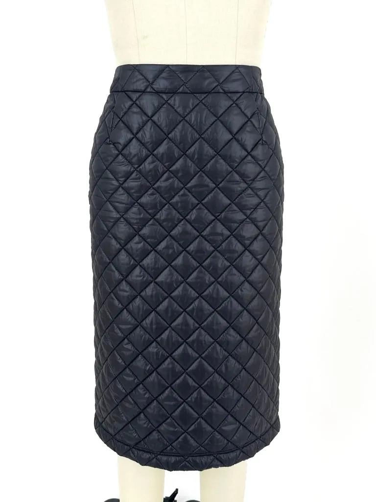 Comme Des Garçons Tricot Quilted Skirt