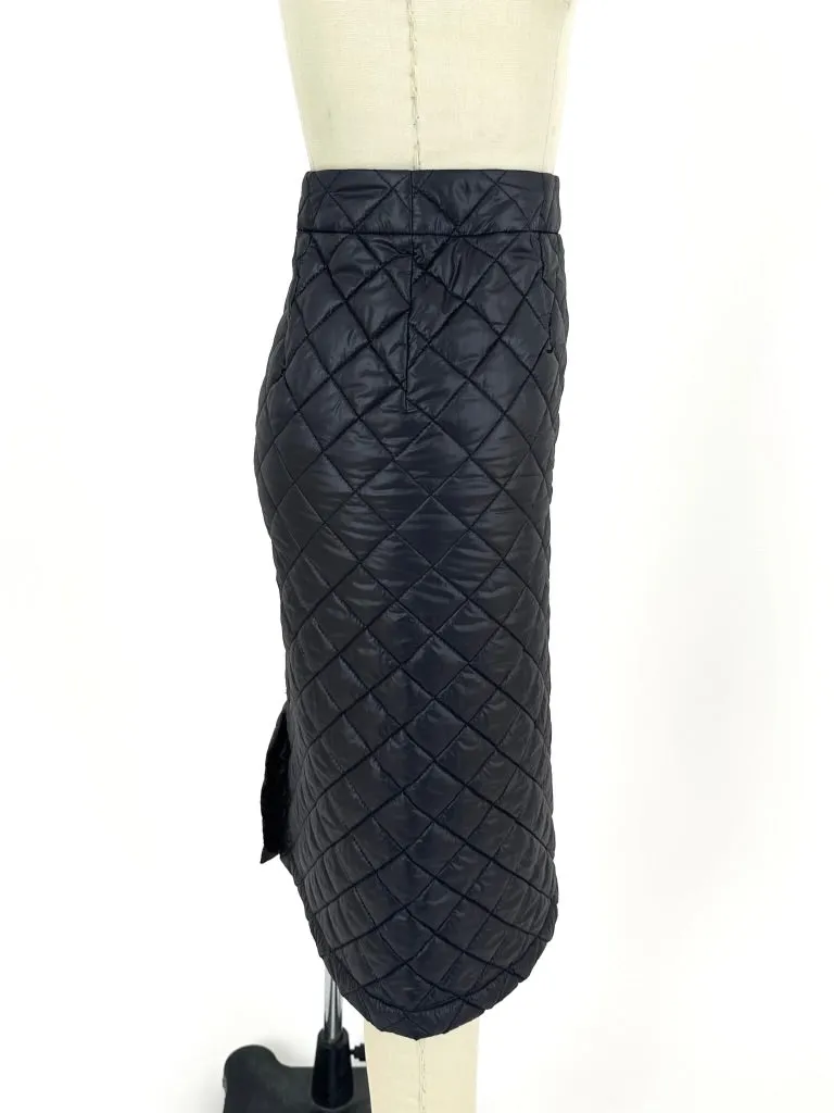 Comme Des Garçons Tricot Quilted Skirt