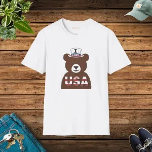 Cozy Bear Hug Independence Day Tee