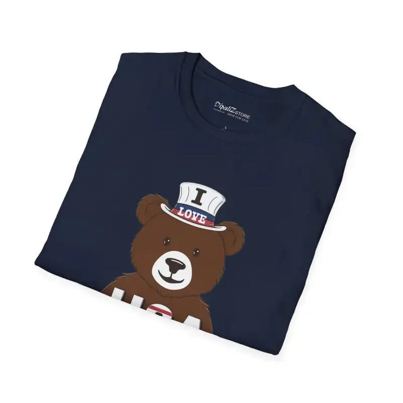 Cozy Bear Hug Independence Day Tee