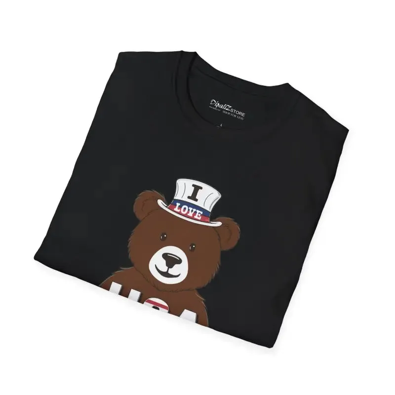 Cozy Bear Hug Independence Day Tee