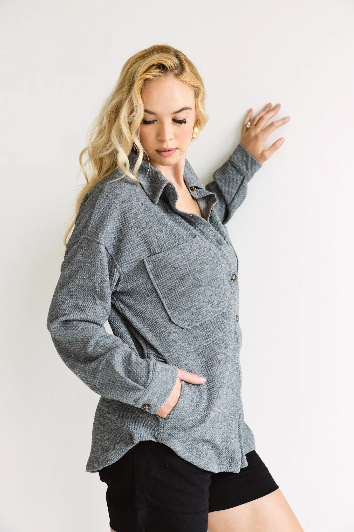 Cozy Knit Button-Up Sweater-Final Sale
