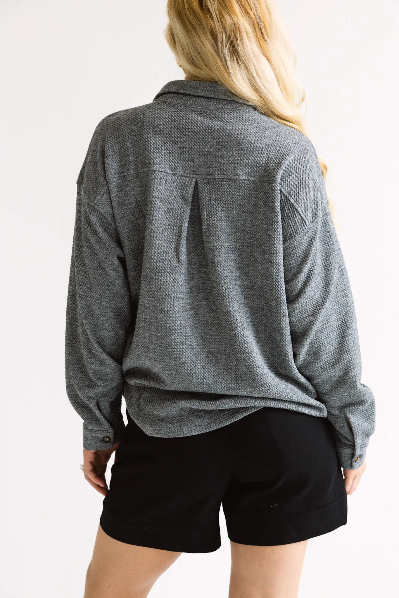 Cozy Knit Button-Up Sweater-Final Sale