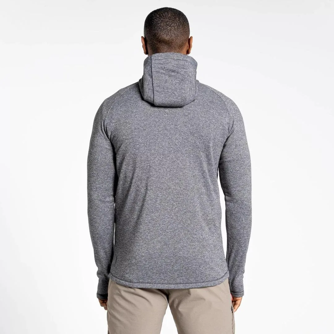 Craghoppers Men's Dynamic Hooded Half Zip Top - Black Pepper Marl