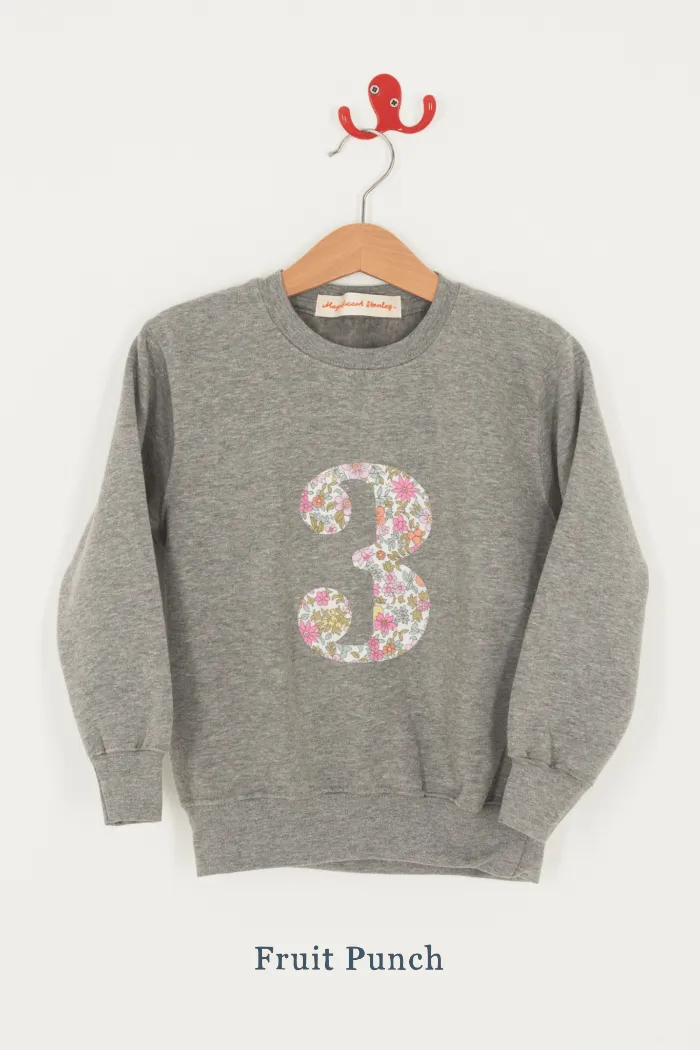 Create Your Own Personalised or Age Grey Sweatshirt