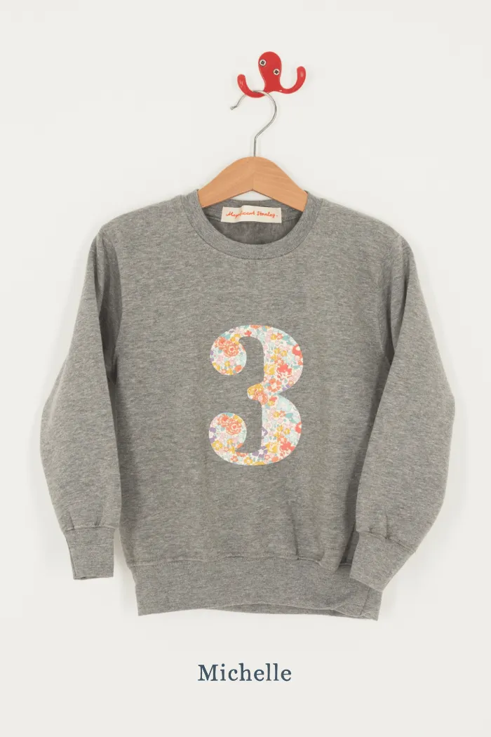Create Your Own Personalised or Age Grey Sweatshirt