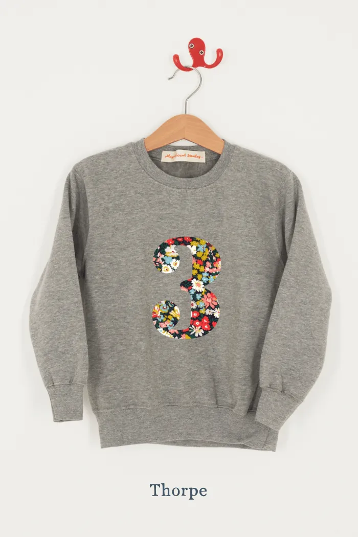 Create Your Own Personalised or Age Grey Sweatshirt