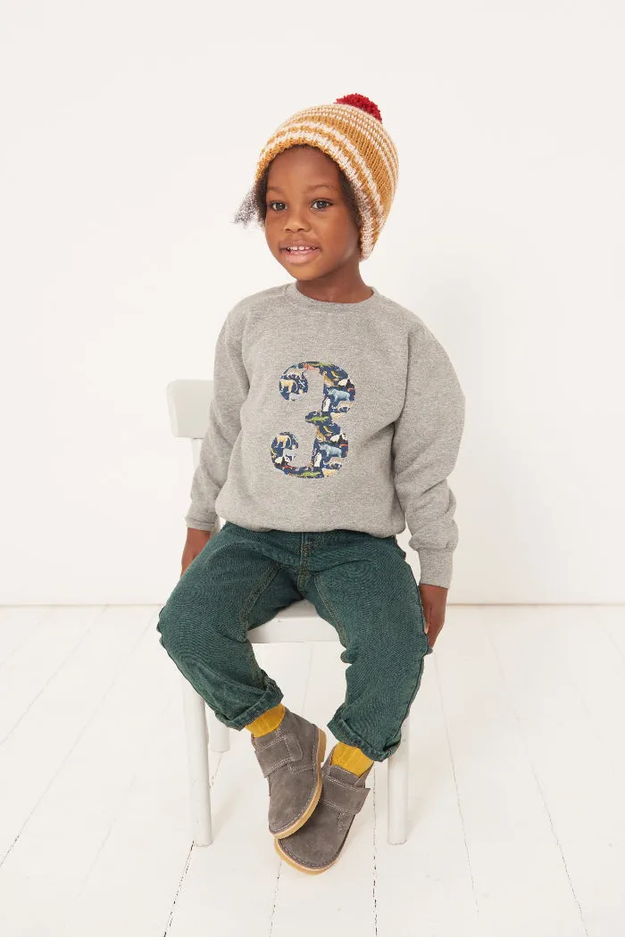 Create Your Own Personalised or Age Grey Sweatshirt