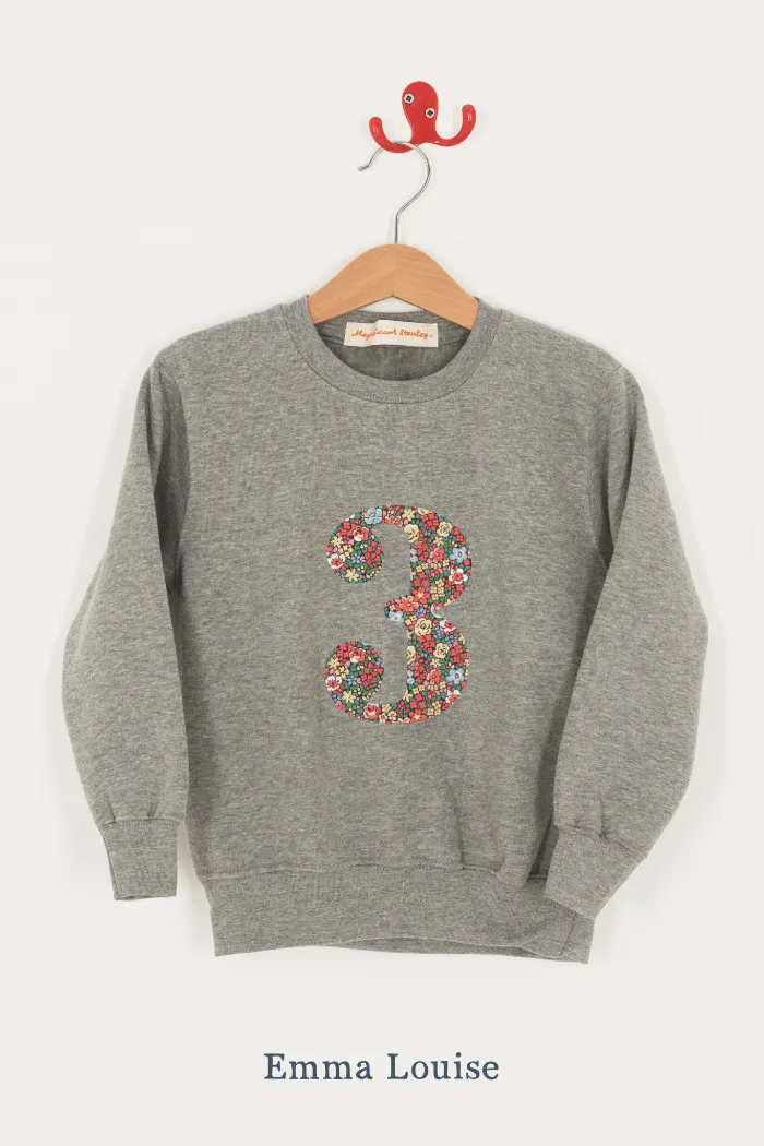Create Your Own Personalised or Age Grey Sweatshirt