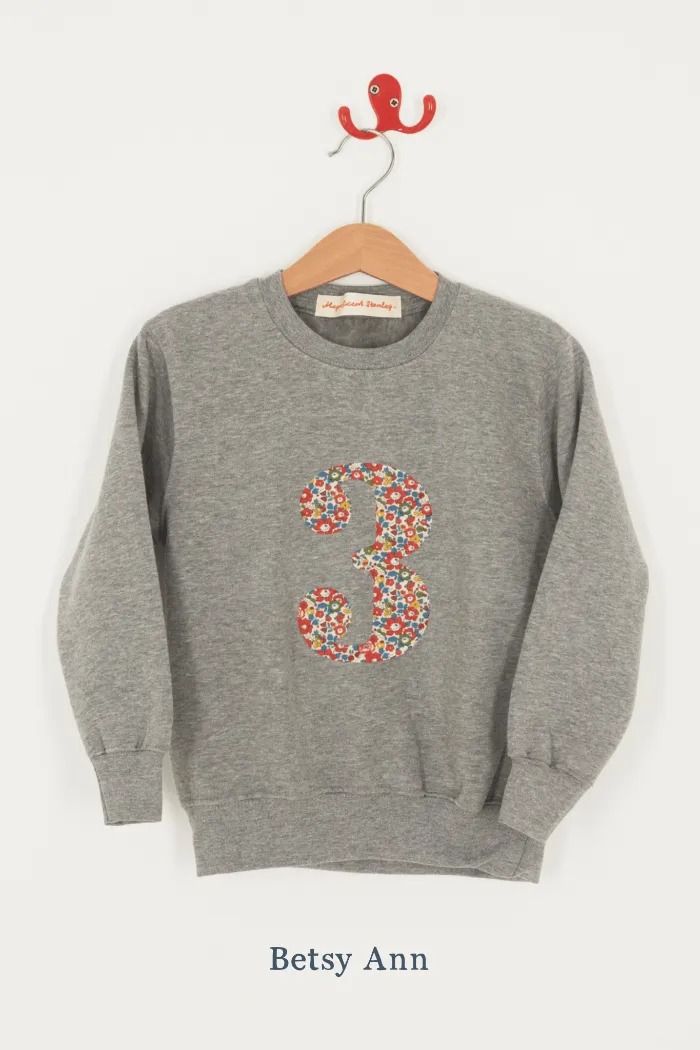 Create Your Own Personalised or Age Grey Sweatshirt
