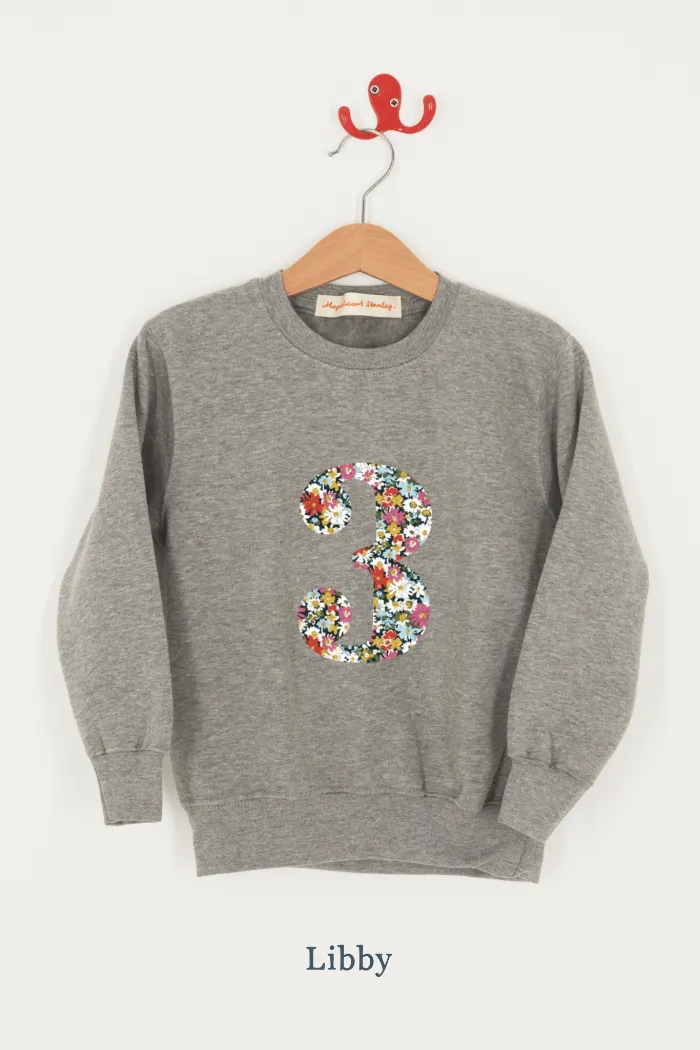 Create Your Own Personalised or Age Grey Sweatshirt