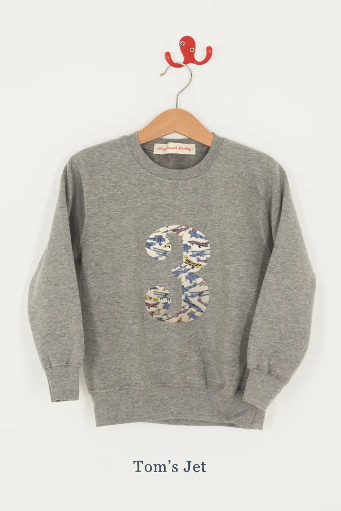 Create Your Own Personalised or Age Grey Sweatshirt